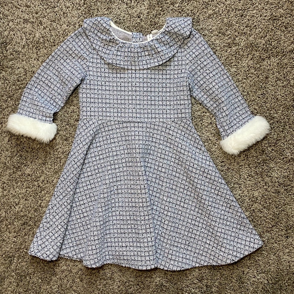 Janie and Jack Elegant Tweed Formal Dress